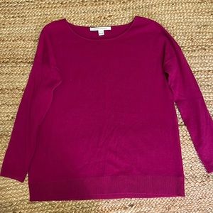 Diane von furstenberg berry cashmere sweater small